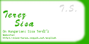 terez sisa business card
